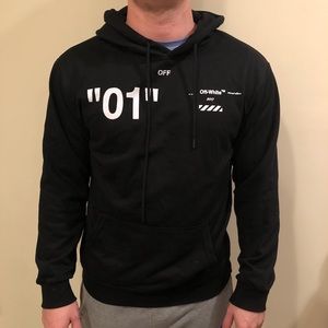Off-white Diagaonals Black Sweatshirt